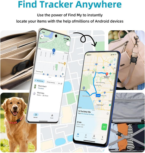 1 Pack Android GPS Dog Collar, Mini Dog GPS Tracker, Smart Pet Activity Tracker, No Subscription, GPS Cat Collar