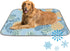Generic Cooling Pad for Dogs Ice Silk Mat for Dog Crate Hibiscus Silouettes
