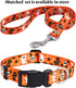 Halloween Dog Collar with Pumpkin Bat Ghost Pattern, Adjustable for Small Medium Large Dogs (Halloween, S)