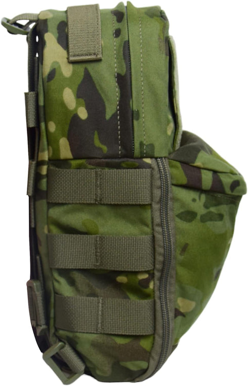 Tactical Hydration Backpack for 2L Bladder, Lightweight MOLLE Water Carrier for Hiking, Biking, Running