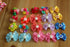50pcs Dog Hair Accessories, Rhinestone Pearls Bowknots with Rubber Bands, Topknot Bows for Cute Styling