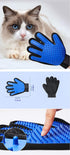 Pet Grooming Gloves - Deshedding & Hair Remover Mitts for Bathing Dogs, Cats, Rabbits, Horses (Blue) - 1 Pair Left &