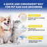 5.5" Dog Ear Hair Removal Kit with Powder & Curved Locking Forceps - Dog Ear Finger Wipes Gentle Ear Grooming Tool