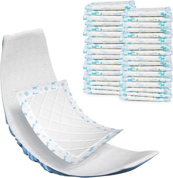 MICOOYO Disposable Dog Diaper Liners Booster Pads for Female and Male Dogs,