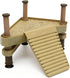 VOVOV Floating Turtle Pier Rectangular Terrapin Dock, Frogs Reptile Ramp Platform, 18.5cm