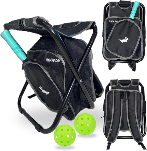 Generic 2 in 1 Pickleball Bag and Foldable Chair, Adjustable Bag with Foldable