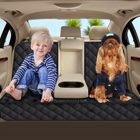 RNYXKDLF Hammock Dog Car Seat Cover, Back Seat Extender for Dogs,Dog for Car Backseat, Non Inflatable Dog seat Cover