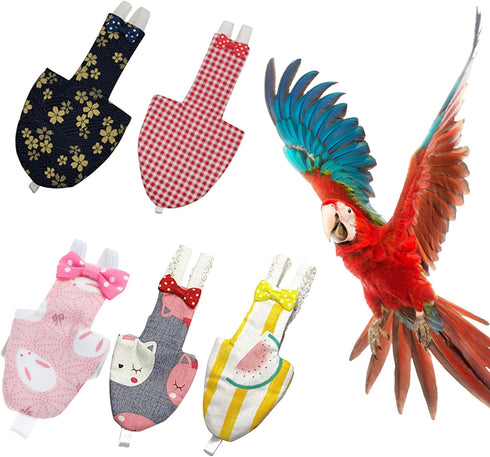 JONbinbkl Pet Costume Bird Physiological Pants Bird Diapers Pigeons Flight Suits Parrot Diapers Comfortable