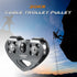 LIXADA Zipline Pulley 30KN Trolley Rescue for 1/4 5/16 3/8 1/2 Cable, Holds Up to 6700lbs