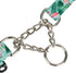 Martingale Dog Collar, Adjustable Floral No Pull Safe Training Collars with Steel Chain & Quick Release Buckle,