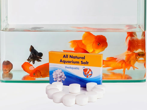 Premium Aquarium Salt Tablets for Freshwater Water Treatments, Essential Supplies (20 Tablets)