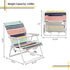 Generic Backpack 5 200Lbs Folding Beach Chair, Portable Camping Chair, Lightweight Chair, Multi-Color Striped