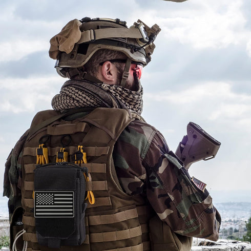 Pack Tactical Molle Utility Pouch Cell Phone Pouch, Waist Bag Belt Pouch for Men, EDC Bag Gadget Organizer Vest Purse