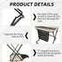 XOMIUHL 2PCS Backpack 8 Foldable Stool, Handbag Style Pocket Foldable Chair, Collapsible Camping Chairs with Sling Bag
