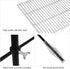 REDCAMP Heavy Duty Swivel Campfire Grill Grate, Stainless Steel Over Fire Grill with Carrying Bag for Cooking