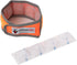Hi-Vis Dog Cooling Collar, Orange Reflective Re-Freezable Ice Collar for Small Dogs