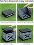 Foldable Emergency Toilet & Storage Box for Road Trips (Off-White)