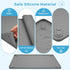 Wuquperf 24" 24" 4 x Dog Pee Pad Holder, Silicone Puppy Potty Pad Tray with Built-in Magnetic Clamps Non-Slip Dog