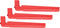 Set of 3 Bohning Tower Jig Replacement Arms, Red, 1 Degree Right Offset