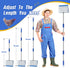 35" 64" Large Chicken Poop Scooper, Heavy Duty Chicken Coop Scoop for Sand, to Adjustable Stainless Steel Handle