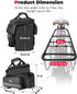 KEMIMOTO Bike Bag, 20L Waterproof Carbon Leather Rear Rack Trunk Bag, Pannier Handbag for Mountain Road Bike