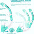 Kids Snorkel Set - Dry Top Snorkel Mask Snorkeling Gear for Boys Girls Youth, Anti-Fog 180° Panoramic View