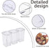 Lolytama 3Pack Pet Food Storage Containers, Airtight Dog Food Storage Container with Locking Clips, Dog Treat Container