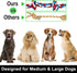 Large Dog Chew Toys for Aggressive Chewers - 12 Pack Indestructible Rope Toys for Large Breeds, Tug of War