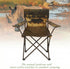 2 Pack Camping Chairs with Animal Print,Folding Lawn Chair with Cup Holder & Carry Bag