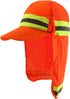 Trendy Apparel Shop High Visibility Reflective Ball Cap with Removable Mesh Flap