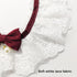 Hikiwin Costumes,Crimson,1 Elegant Lace Cat Collar with Cute Bow,Cat Collar with Bow Tie,Pet Lace Bib Collar with Cute