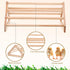 2 Pieces Chicken Perch Hens Handmade Perch Stand Toy Chicken Wood Stand Chicken Toy Wooden Roosting Jungle Chick Gym