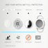 QR Code Airtag Holder, Scan QR Code Send Location Alert Email, Waterproof Full Body Protection Anti-Lost Air Tag Case, Airtag Accessories for Dog, Cats, Collar, Backpack (White, Small)