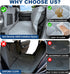 CarChic Hammock Dog Car Seat Cover for Back Seat - Waterproof Pet with Embedded Insert Door Protectors (XLarge for Crew