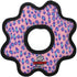 TUFFY World's Tuffest Soft Dog Toy, Ultimate Gear Ring Pink Leopard, Multiple Layers for Interactive Play, Machine