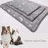 SEIS Reflective Pet Warm Mat, Winter Dog Sleeping Pad Flannel Cat Bed with Star Moon Design for Small Medium Large Dogs