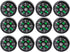 12Pcs Button Compass, Oil Filled Mini Pocket Button Compass for Camping, Hiking,