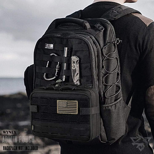 Pack WYNEX Tactical Molle Admin Pouch of Double Layer Design, Admin Pouches Molle Attachment Military Medical EMT