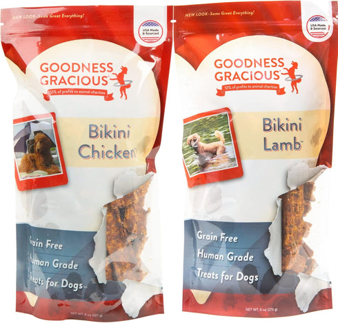 Goodness Gracious Bundle of Human Grade Lamb and Chicken Training Treats for Dogs