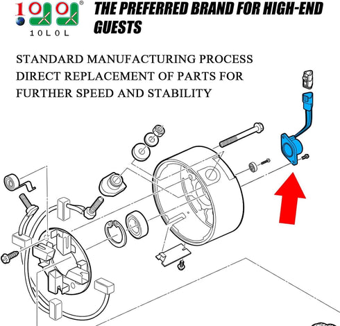 IQ High Speed Golf Cart Magnet for Club Car DS/Precedent/Tempo Speed Sensor
