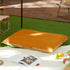 Allisandro Outdoor Dog Bed Pet Pad, Tough Pet Pillow with Removable Cover, Scratch and Water Resistant, Orange/Light