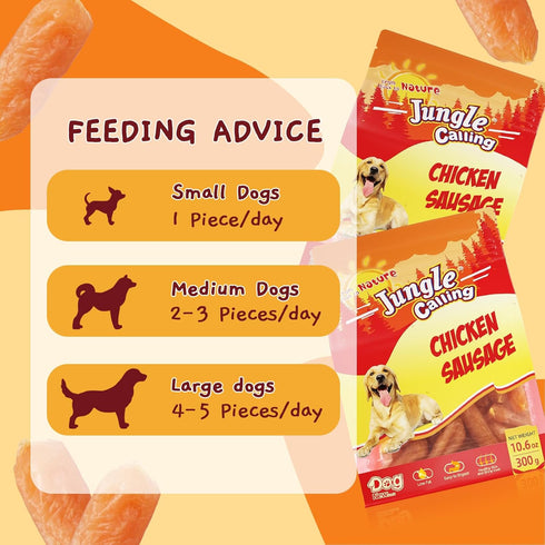Jungle Calling Dog Treats, Chicken Jerky Training Treats, Slow Roasted Snacks for Medium and Large Dogs, 10.6 Ounce