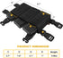 Tactical Triple Mag Pouch - Placard Magazine Panel with Insert Set Clip Holder and Female QASM Buckles