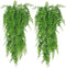 Jilukibo 4 Pack Reptile Hanging Fake Vines, Artificial Boston Fern Terrarium Plants with