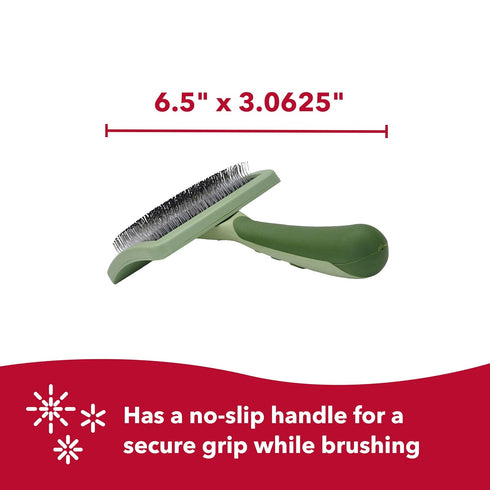 Coastal Pet Safari Curved Firm Slicker Dog Brush - 6.5" x 3.06" - Grooming Tools for Shedding Dogs