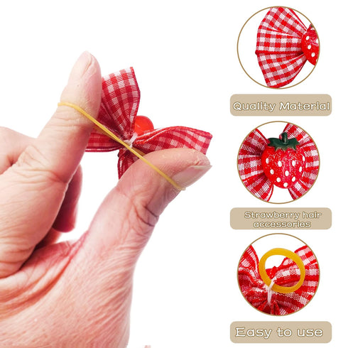 100pcs/50pairs Dog Hair Bows, Grooming Bulk with Rubber Bands in Mixed Colors, Toknot Bowknot Elastic for Small Medium