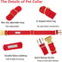 Babole Nylon Dog Collars Red for Small Puppy Dog, Adjustable Soft Comfortable Pet Collars with Safety Metal Buckle for