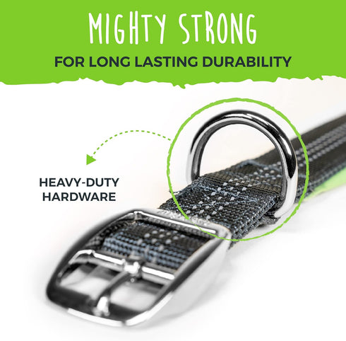 Mighty Paw Ultra Soft Dog Collar - Adjustable All-Metal Buckle for Large and Small Dogs, Neoprene Padding