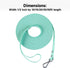 Dog Training Long Leash, Waterproof Heavy Duty Outdoor Recall Lead, 10ft 15ft 20ft 30ft 50ft, Mint Green (30FT)
