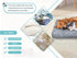 Explore Land Scratch Resistance Dog Bed Cover, Canvas Washable Dog Crate Pad Replacement Cover - 48Lx36Wx4H inch -